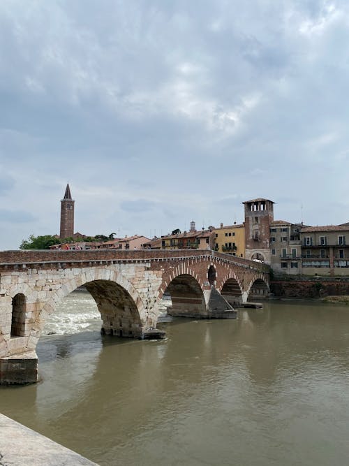 Photo of a Stone Bridge in Verona, Italy