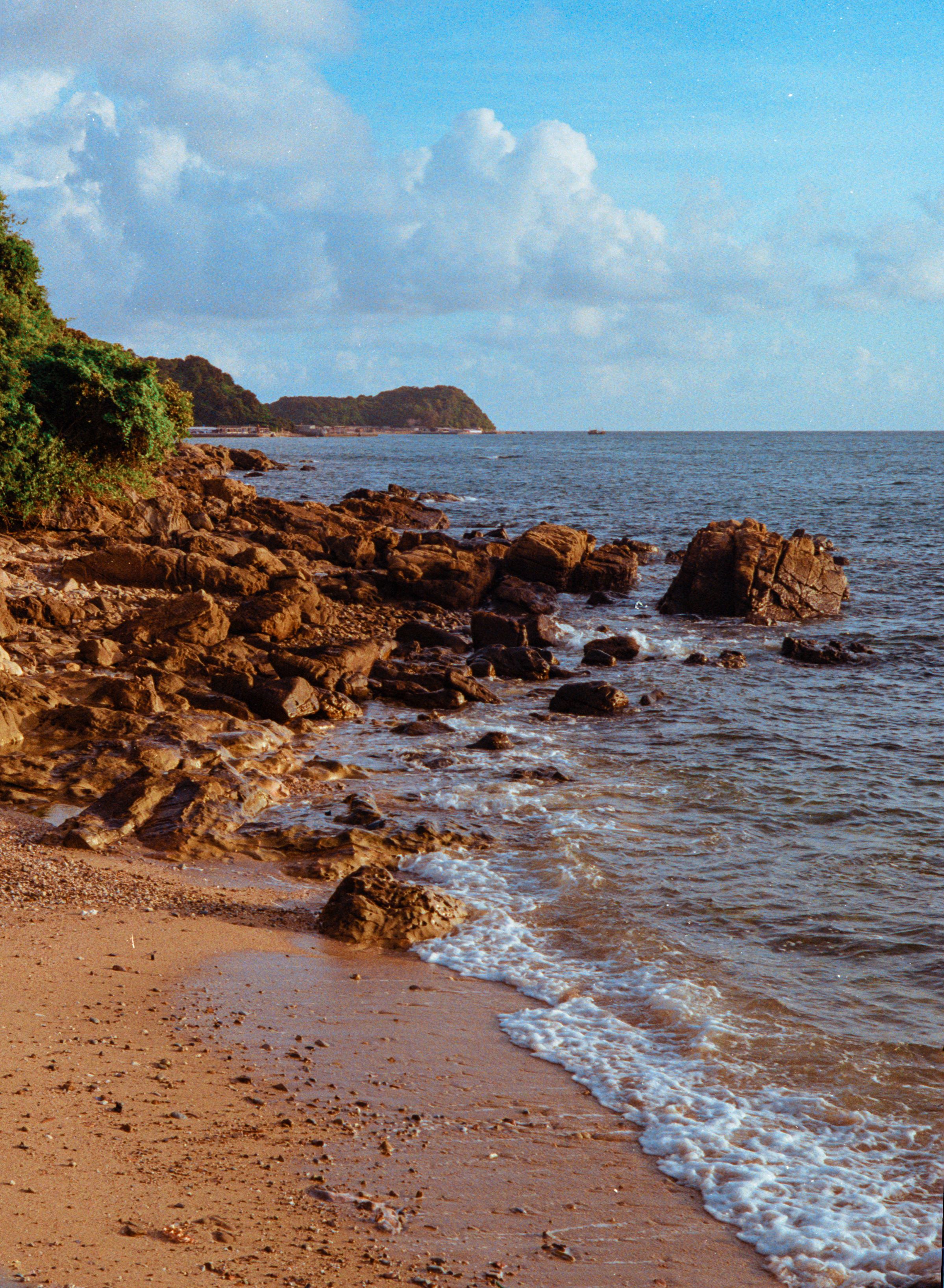 Brown Sea Rocks on the Beach Shore · Free Stock Photo
