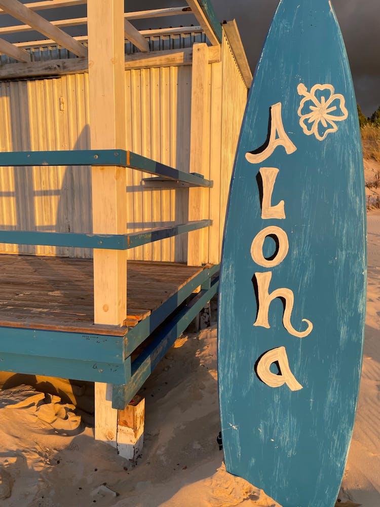 Aloha Sign On Beach