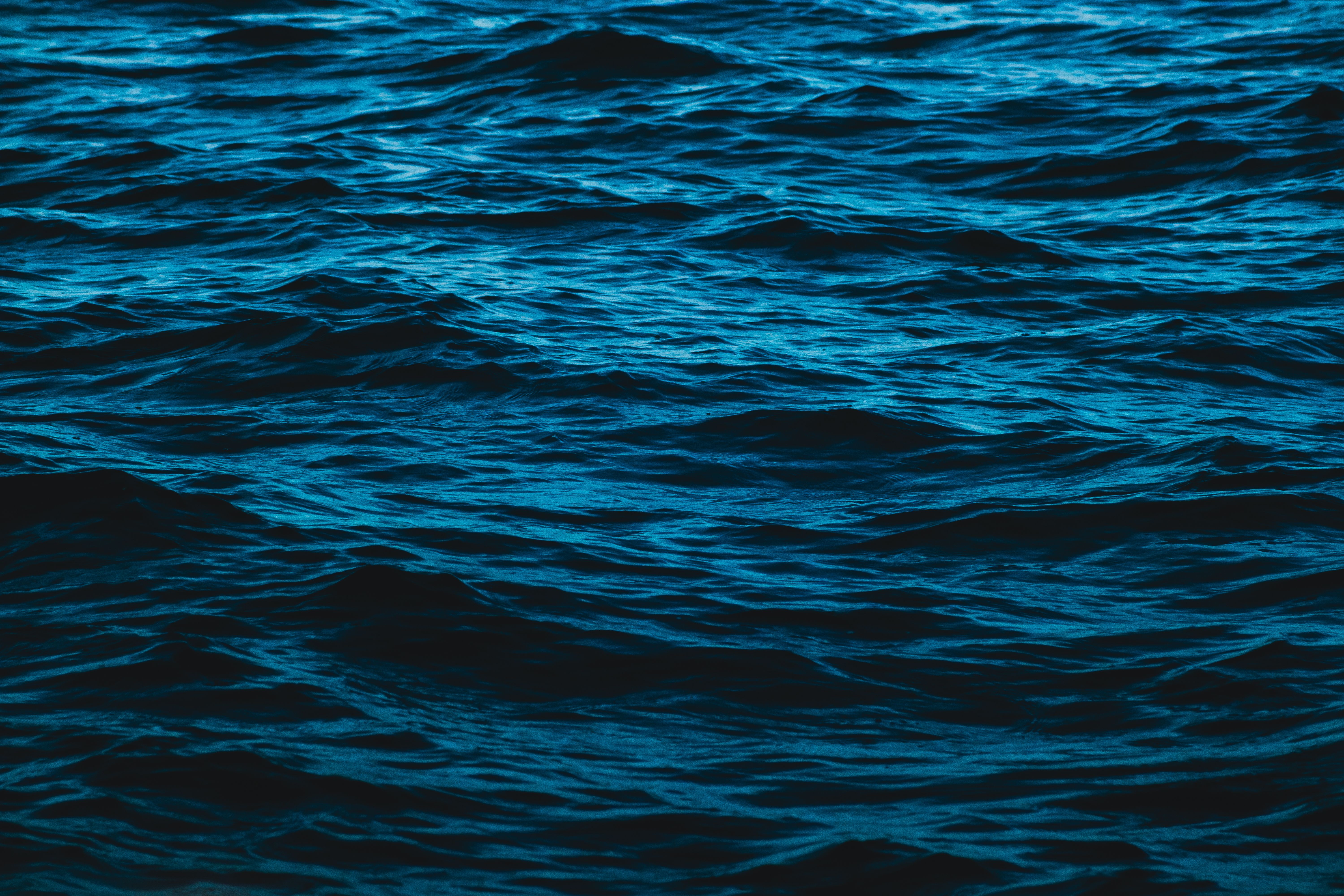 Surface of a Blue Sea · Free Stock Photo