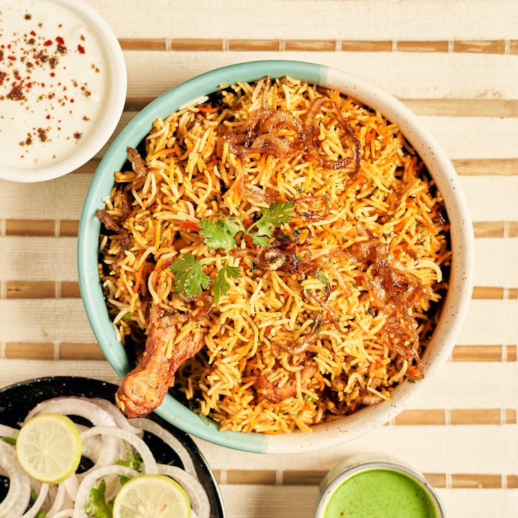 Biryani Rice In A Bowl