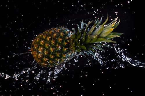 Pineapple in Close Up Photography
