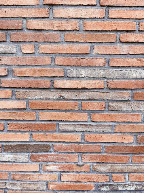 Free Old Red Brick Wall Stock Photo