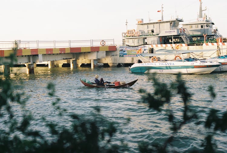 Boats And Ships Near The Coast 