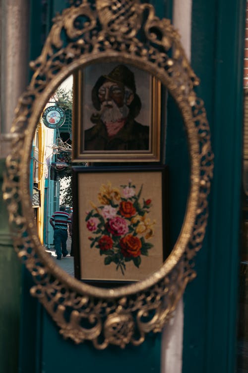 거울, 그림, 늙은의 무료 스톡 사진
