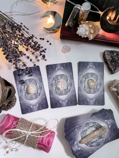 Foto stok gratis bunga-bunga, cenayang, kartu tarot