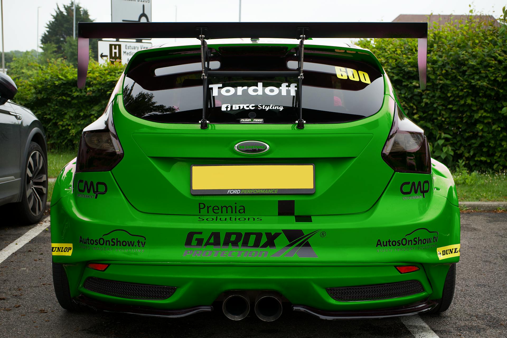 A Green Ford Focus RS