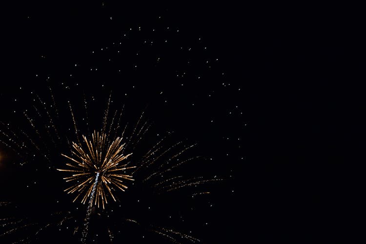 Fireworks Display At Night 