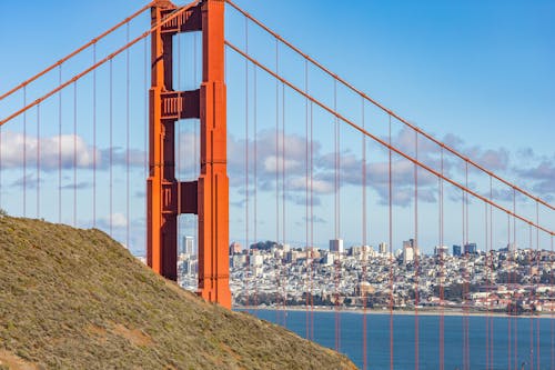 Golden Gate Bridge Under the Blue Sky