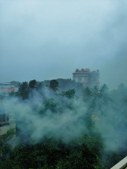 Foto profissional grátis de acima das nuvens, beleza da natureza, campo