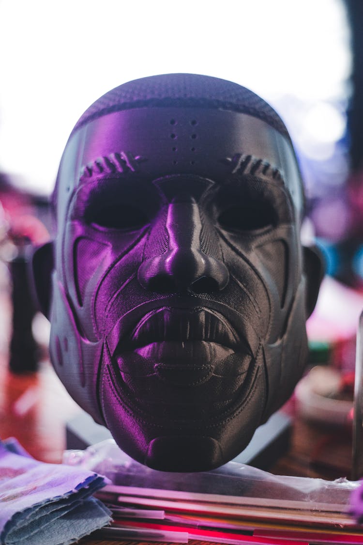 Close Up Of Black Mask