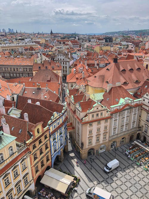 Aerial View of City Buildings