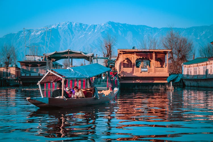 Tourists On A Shikara Boat 