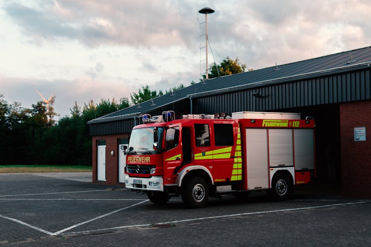 Small Firetruck Parking On Department