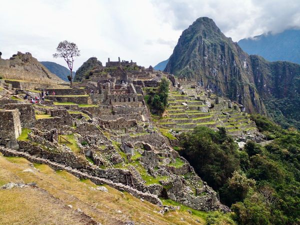 Ruins of Machu Picchu in the Andes