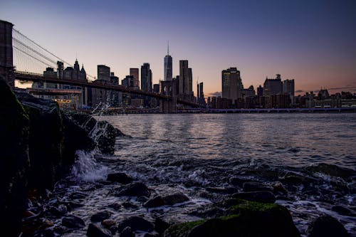 Fotobanka s bezplatnými fotkami na tému Brooklyn, Brooklyn Bridge, budovy