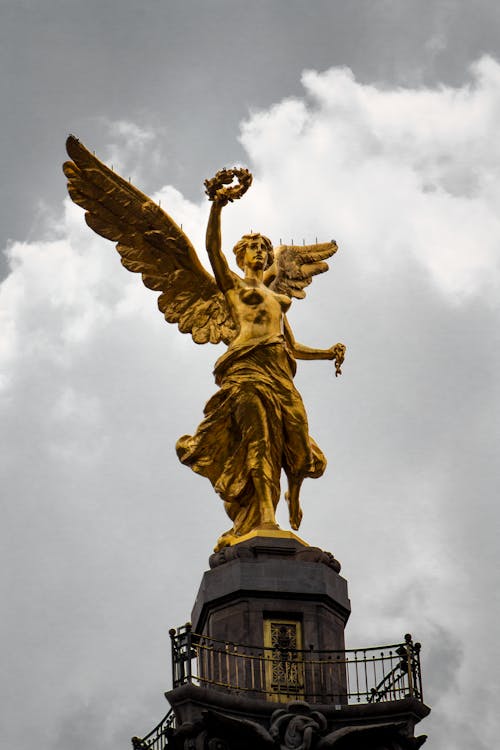 бесплатная Бесплатное стоковое фото с ангел независимости, вертикальный выстрел, золотистый Стоковое фото