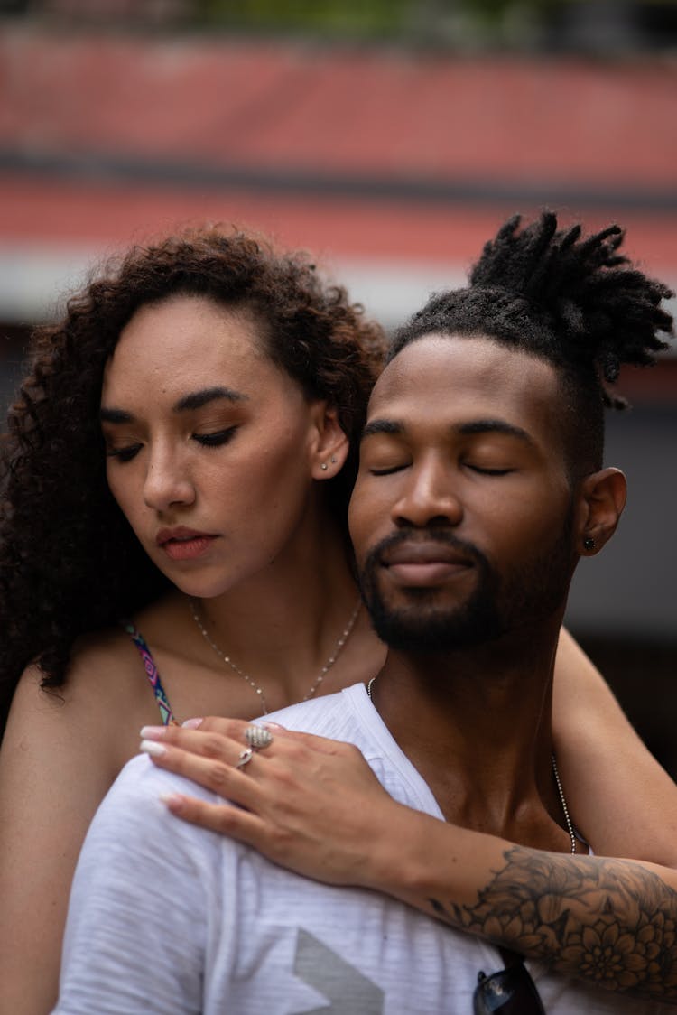 Relaxed Calm Couple Portrait