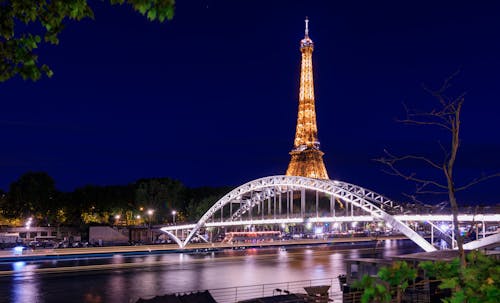 Kostnadsfria Kostnadsfri bild av debilly gångbro, Eiffeltornet, frankrike Stock foto