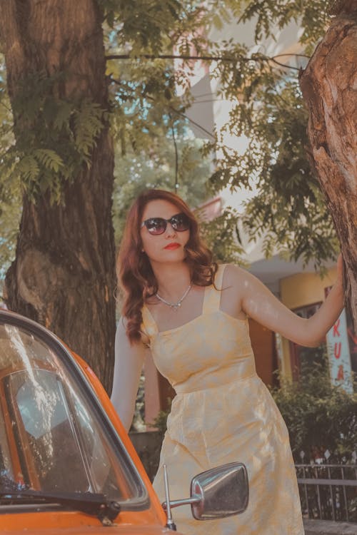 A Woman in Yellow Dress