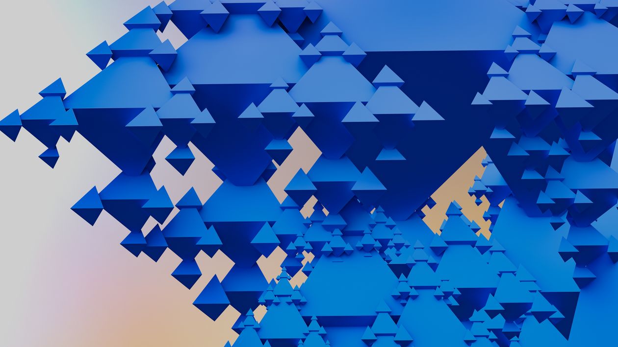 Blue Geometric Structure ยท Free Stock Photo