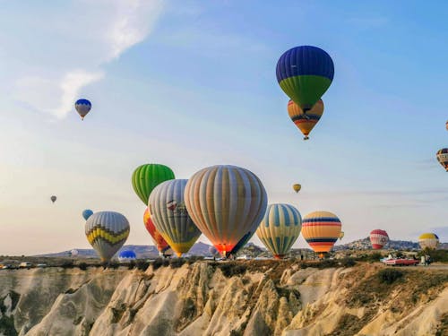 Základová fotografie zdarma na téma cappadocia, horkovzdušné balóny, krocan