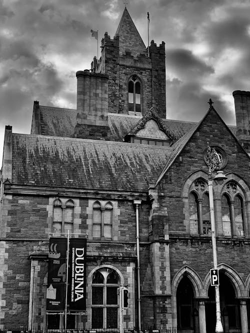 Free Grayscale Photo of Dublinia Museum in Dublin, Ireland Stock Photo