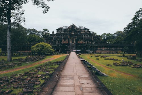 Kostenloses Stock Foto zu angkor wat, archäologischer park von angkor, architektur