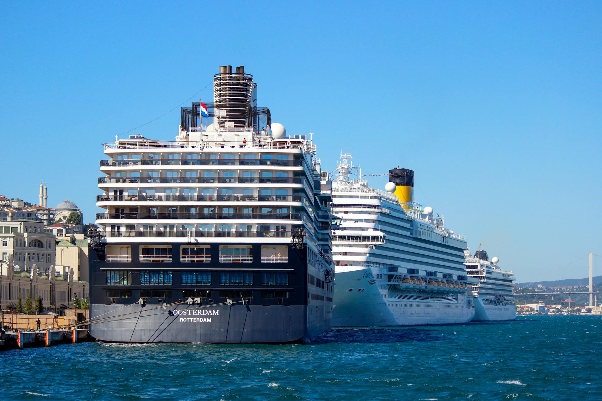 Oosterdam Cruise Ship on Port