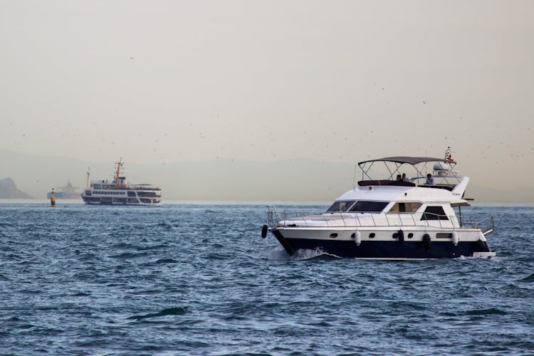 A Yacht On A Sea