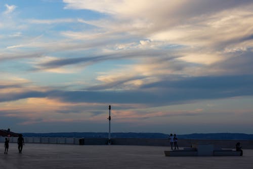 Blue Sky with Layers of Clouds