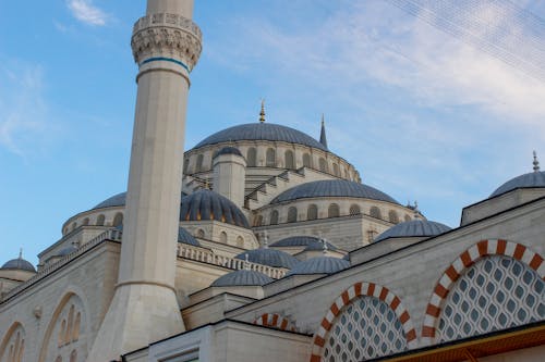 Low Angle Shot of the Camlica Mosque