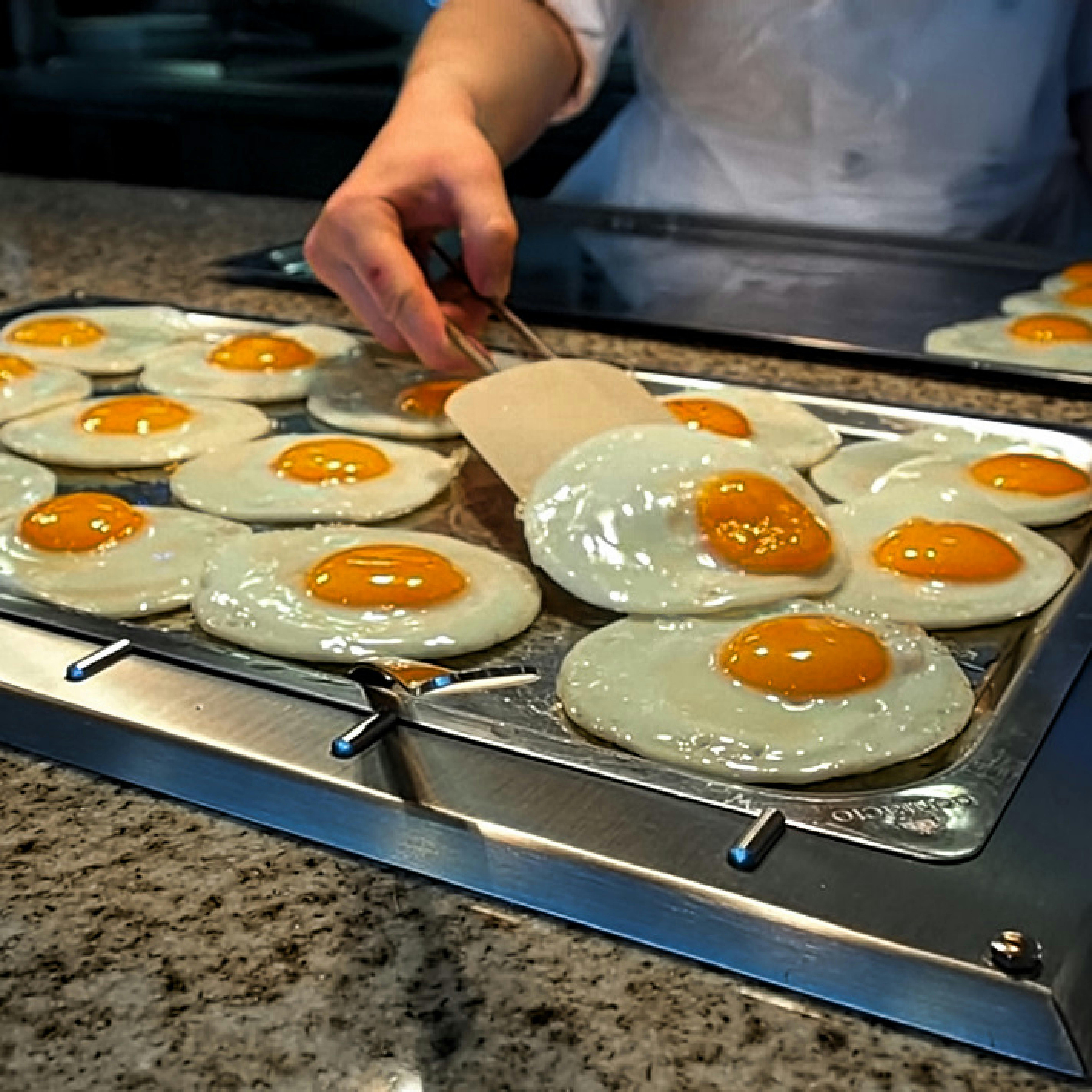 Free stock photo of eating, food prep, fried eggs
