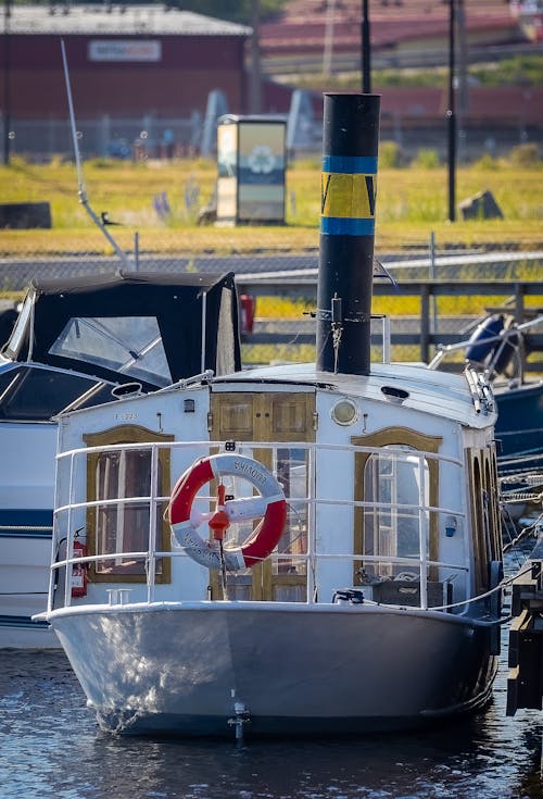 Steam Boat Docked in the Port