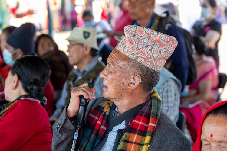 Gurkha Veteran Looks On