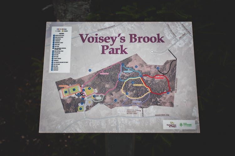 Close Up Of Park Map