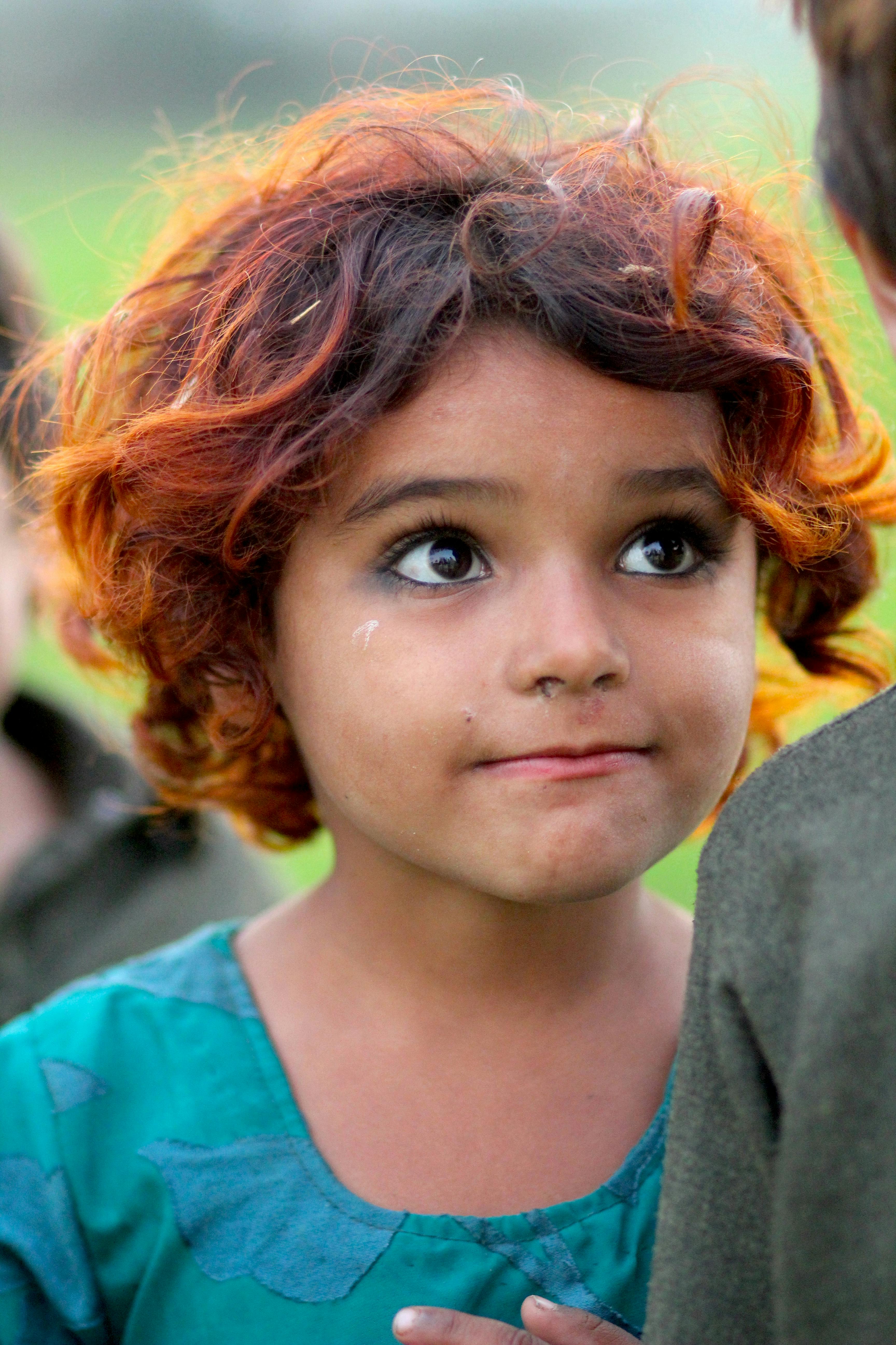 a villager little girl