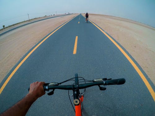 Person Riding Bicycle