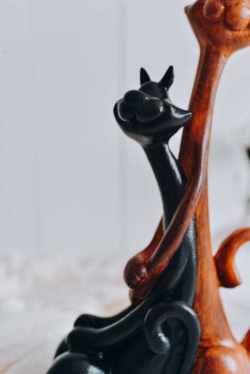 Free Brown and Black Wooden Horse Figurine Stock Photo