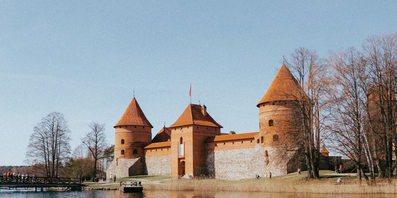 El castillo de Trakai, en su isla