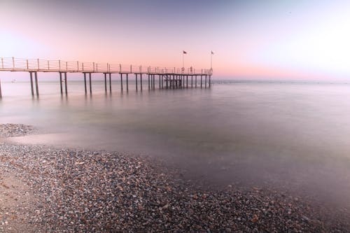 Pier on Seashore