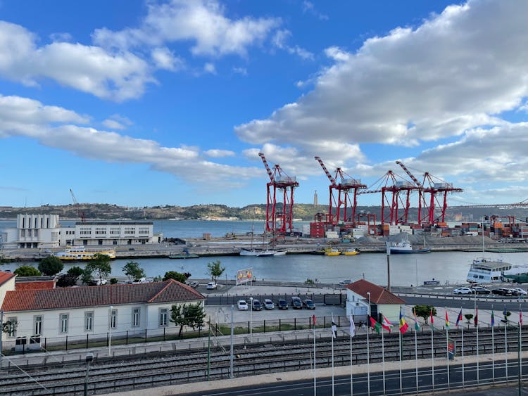 Photo Of A Industrial Cargo Port