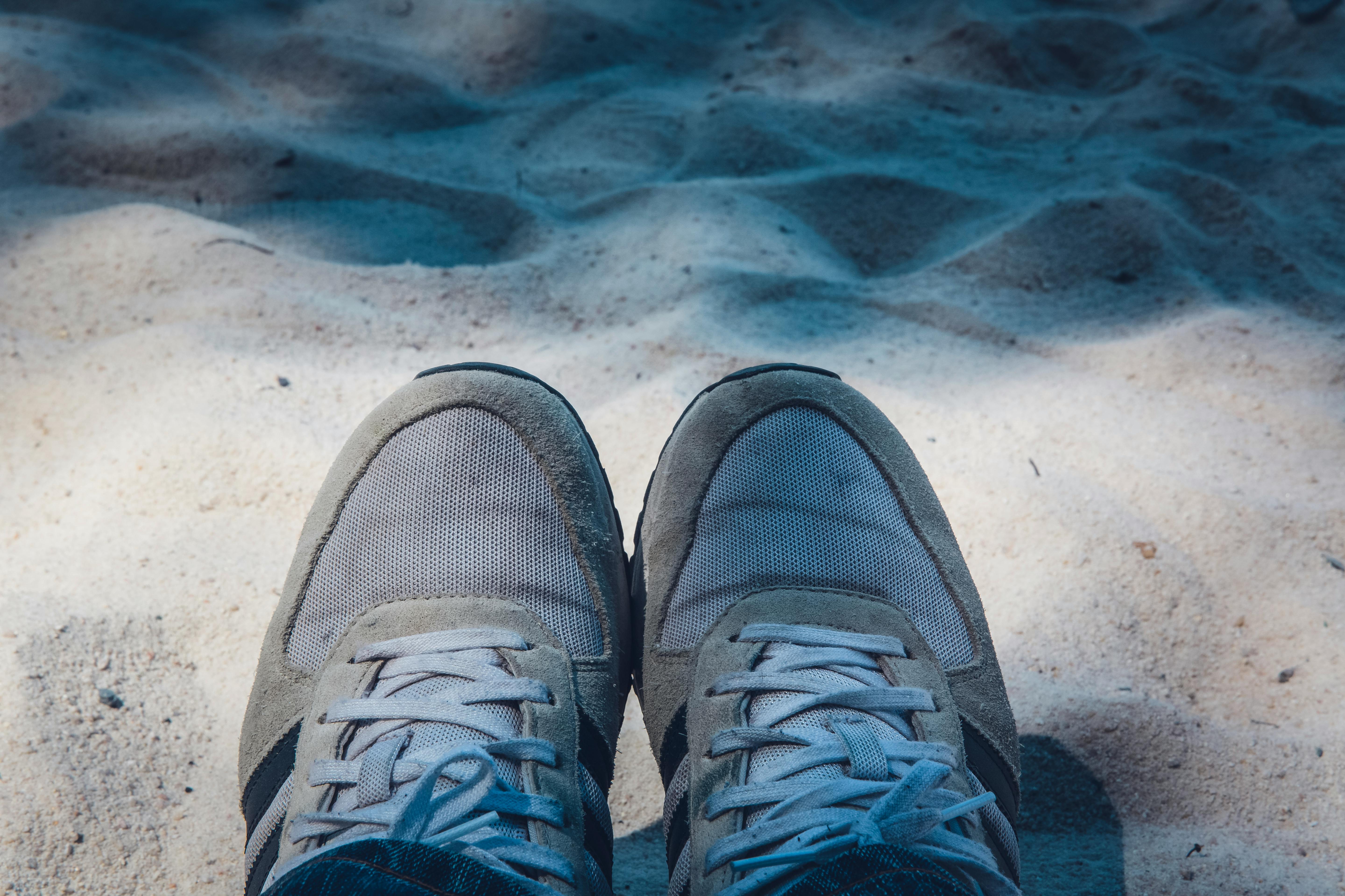 Free stock photo of beach, feet, footwear