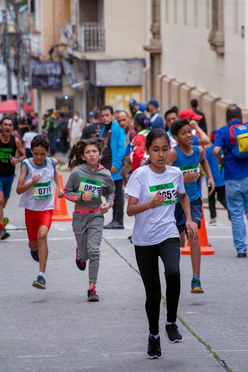Children Running in a Marathon