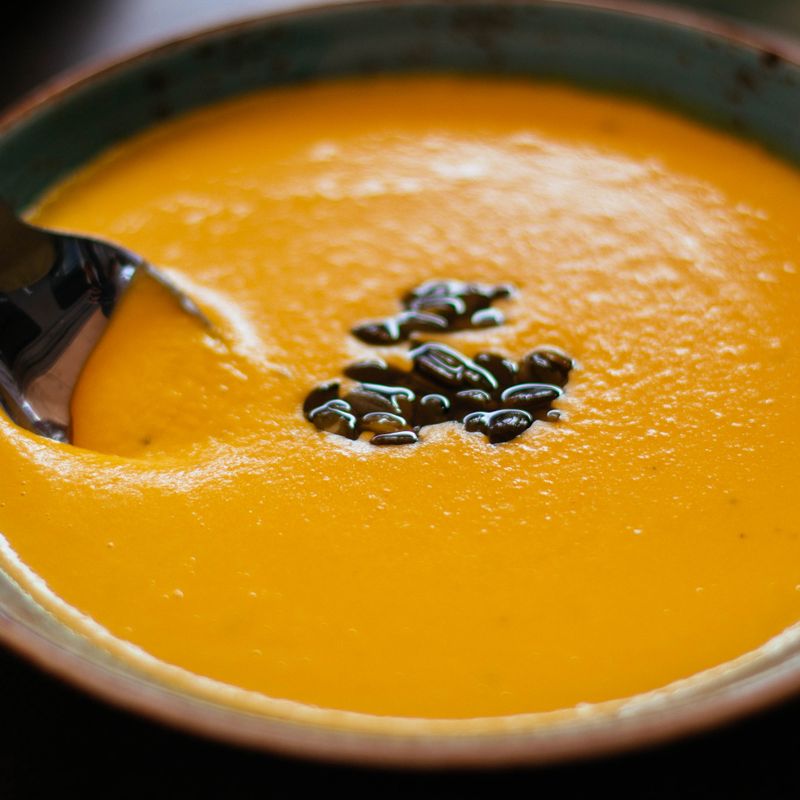 Quick Spiced Butternut Squash and Black Bean Noodle Soup