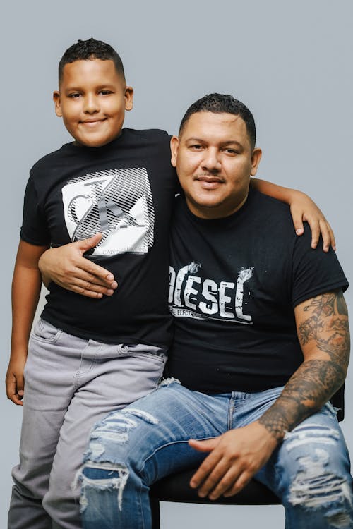 Free Photo of Father and Son Stock Photo