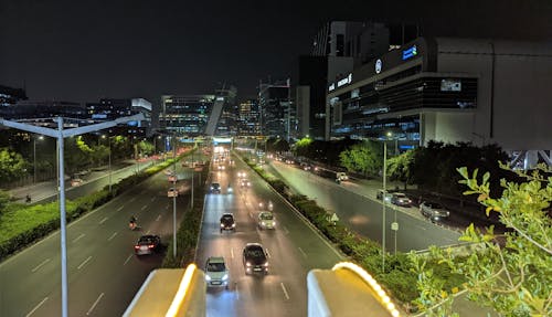 Foto profissional grátis de centro da cidade, cidade à noite, fundo da cidade