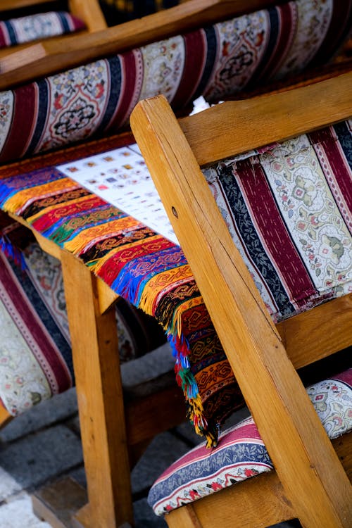 Moroccan Berber Rug on Wooden Table