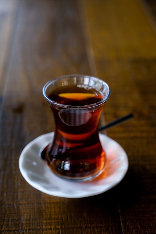 Cup of Turkish Tea on a Table