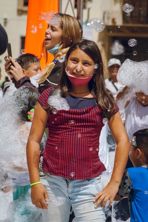 Free A Young Girl Smiling Stock Photo